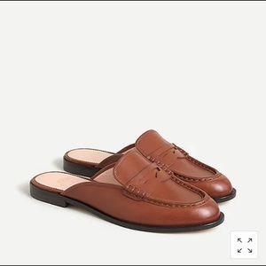 J. Crew Classic Leather Loafer Mules
